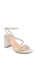 Mars 17 Mid Heel Rhinestone Ankle Strap Sandal