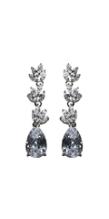 Multi Stone Teardrop Earrings