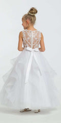 Lace Illusion Horse Hair Tulle Dress