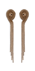 4 Strand Rhinestone Dangle Earrings