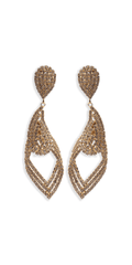Rhinestone Filigree Teardrop Earrings