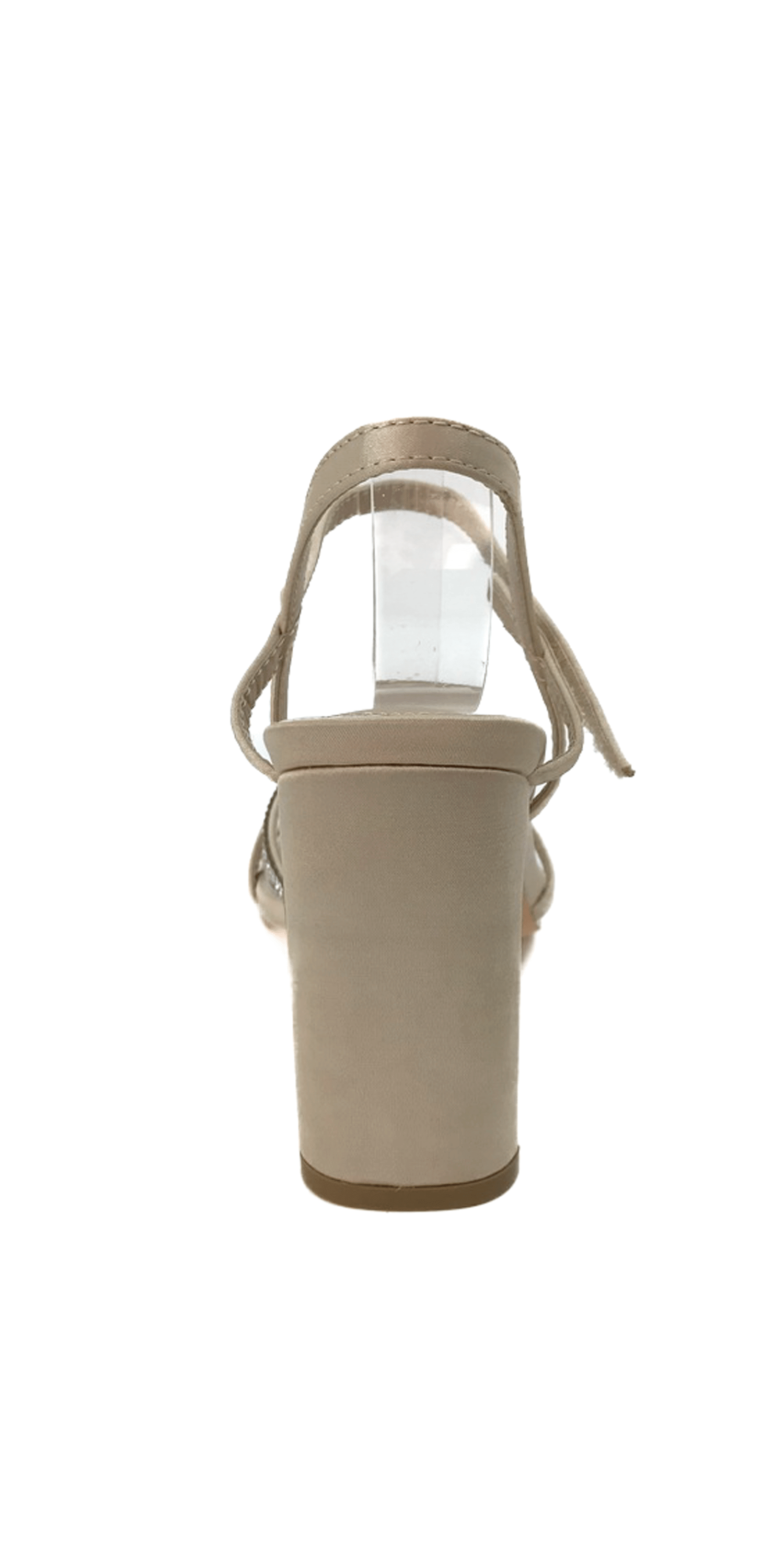 Satin High Heel Ankle Strap Sandal