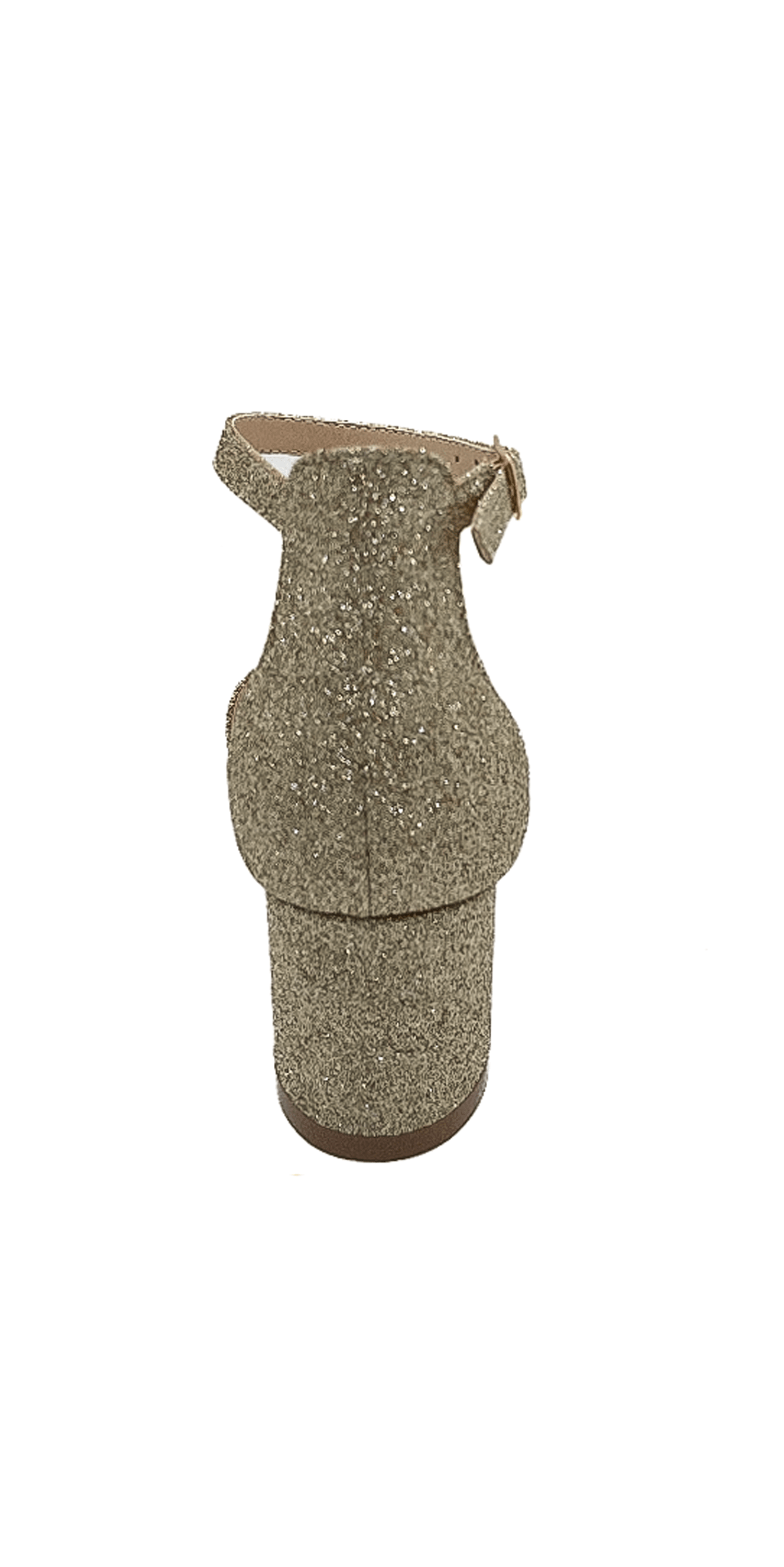 Low Heel Glitter  Ankle Strap Sandal