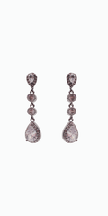 4 Stone Linear Drop Earring