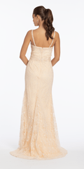 Sweetheart Lace Trumpet Dress with Pearl Detail