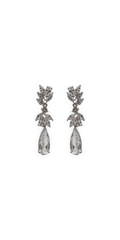 Small Tiered Cluster Teardrop Earrings