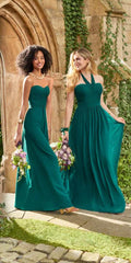 Tie Neck Halter Dress - Plus