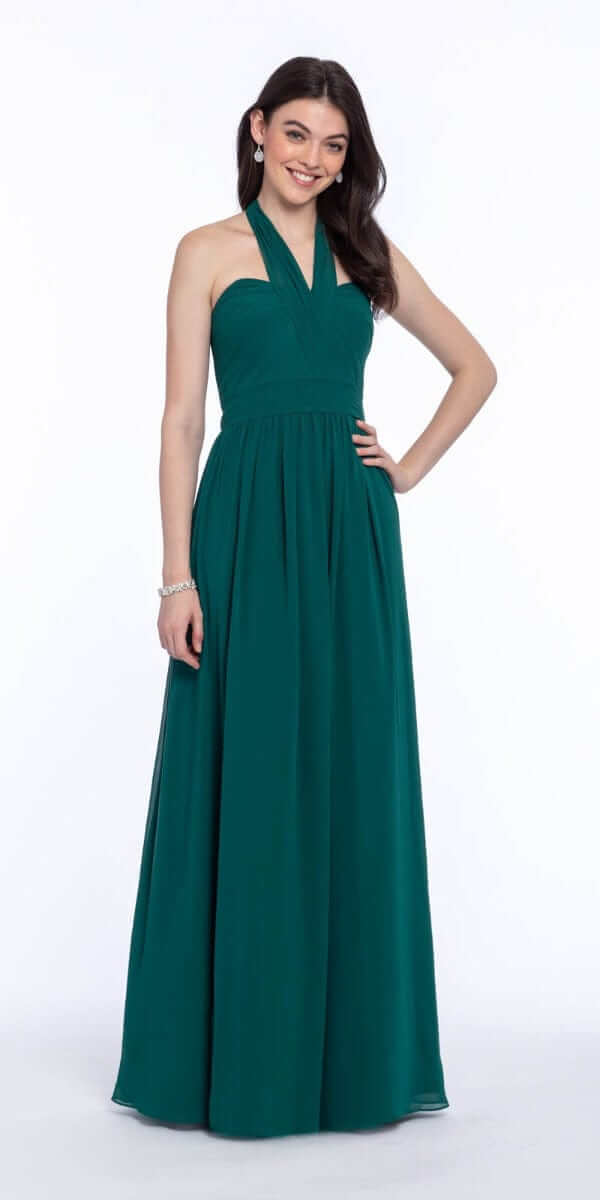 Tie Neck Halter Dress - Plus