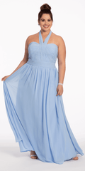 Tie Neck Halter Dress - Plus