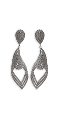 Rhinestone Filigree Teardrop Earrings