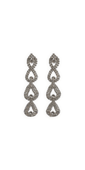 Rhinestone Multi Drop Earrings